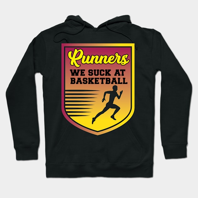 Funny Marathon Running and Cross Country Runner Runners Hoodie by Riffize